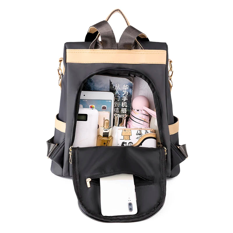 Waterproof Anti-theft Oxford Women Backpack for Teenage Girls