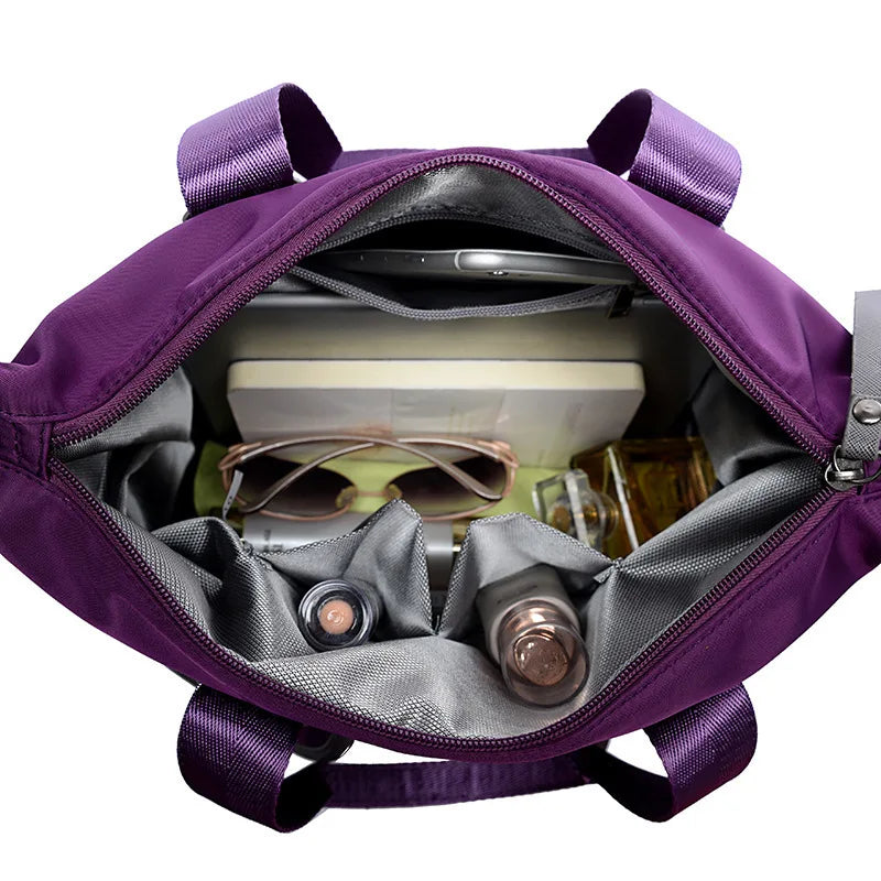 Waterproof Nylon Shoulder Bag Ladies Tote Large Capacity Mummy Bag