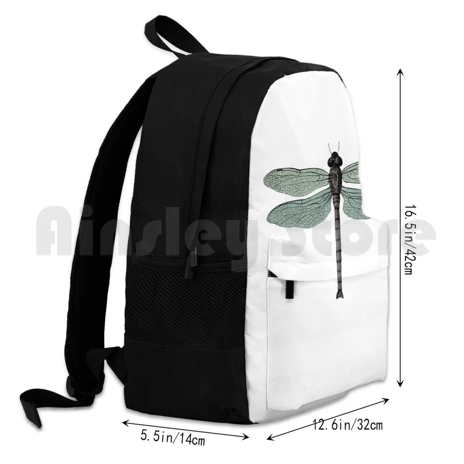 Antique Vintage Dragonfly Outdoor Hiking Backpack
