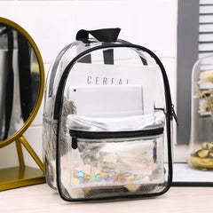 PVC Transparent School Bag for Student See Through Backpacks High Capacity