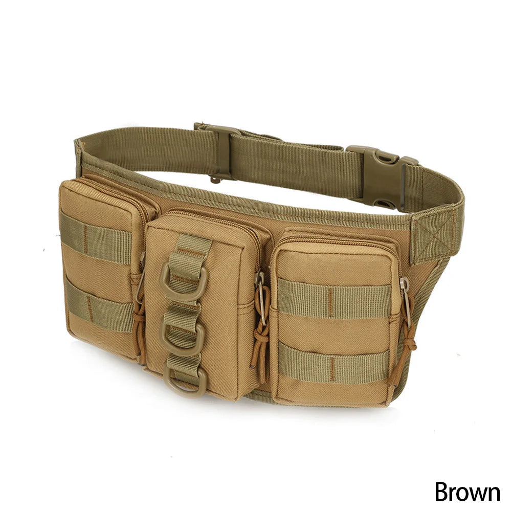 Tactical Men Waist Pack Hiking Waist Bag Army Fan Tactical Package