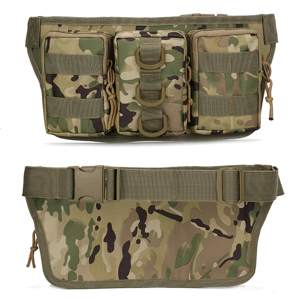 Tactical Men Waist Pack Hiking Waist Bag Army Fan Tactical Package