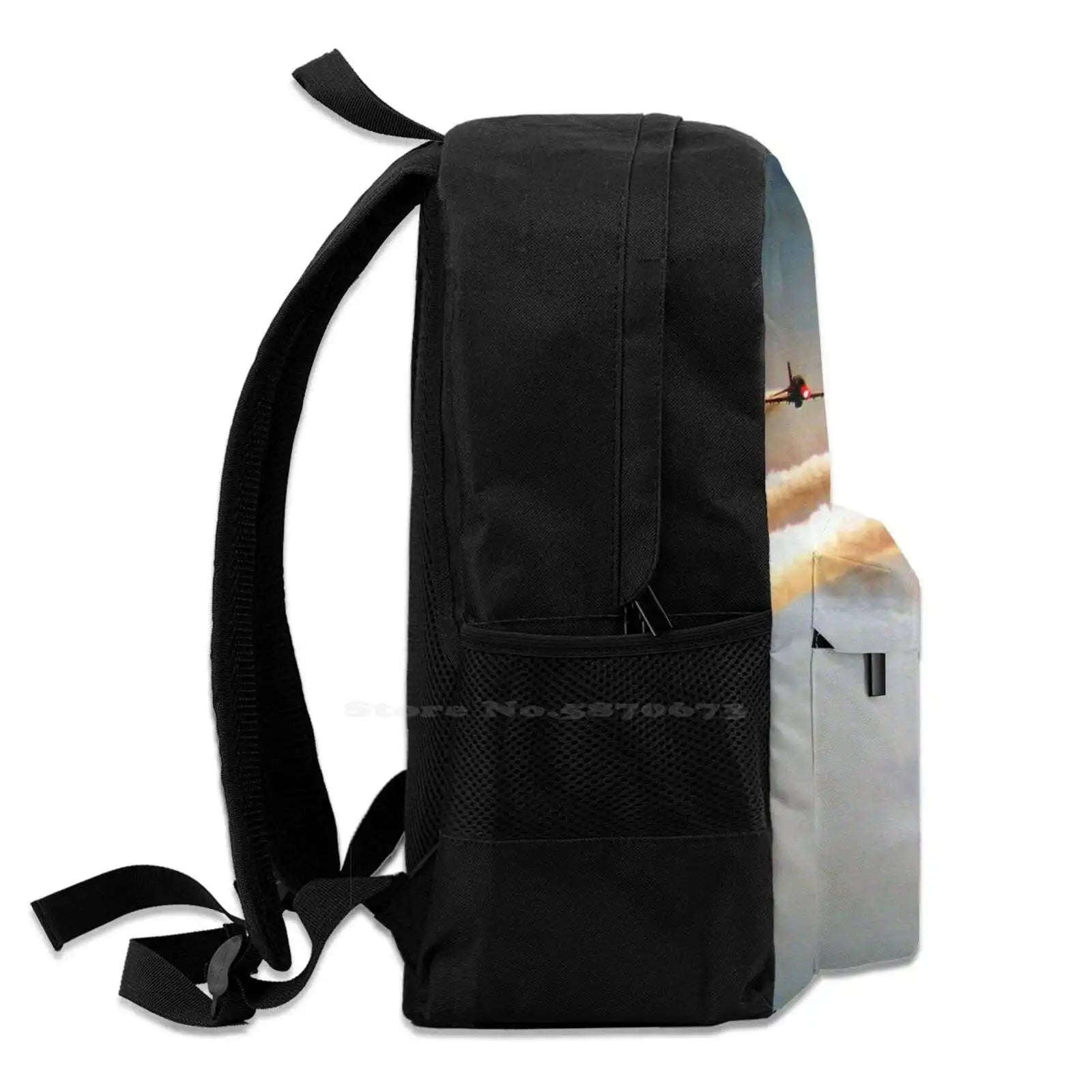 Arrows In Flight Teen College Student Backpack Laptop Travel Bags Red