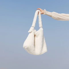 Faux Fur Women Shoulder Bag Large Tote Messenger Bag
