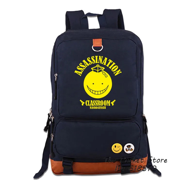 Assassination Classroom Korosensei Women Backpack Canvas School Bags Laptop
