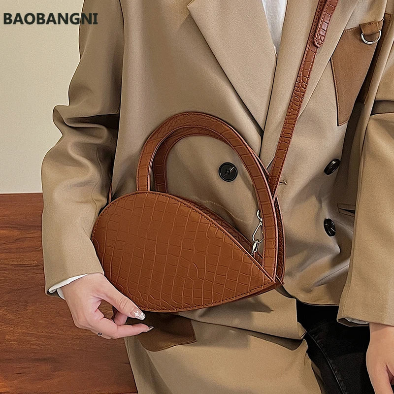 Crocodile Pattern Texture Handbag Women's Messenger Bag