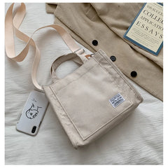 Autumn Corduroy Casual Women's Tote Shoulder Bag Art Canvas Crossbody Bag