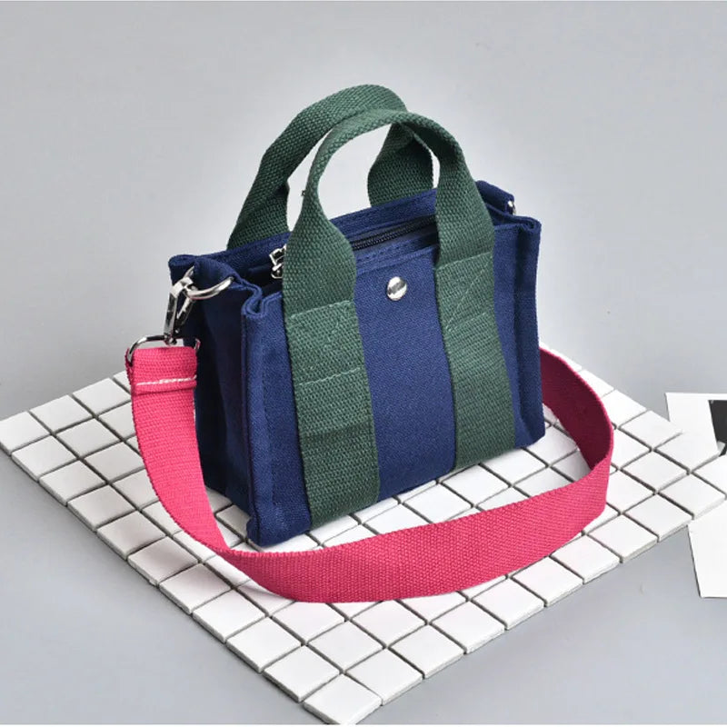 Autumn Canvas Crossbody Bag Top-handle Shoulder Purse