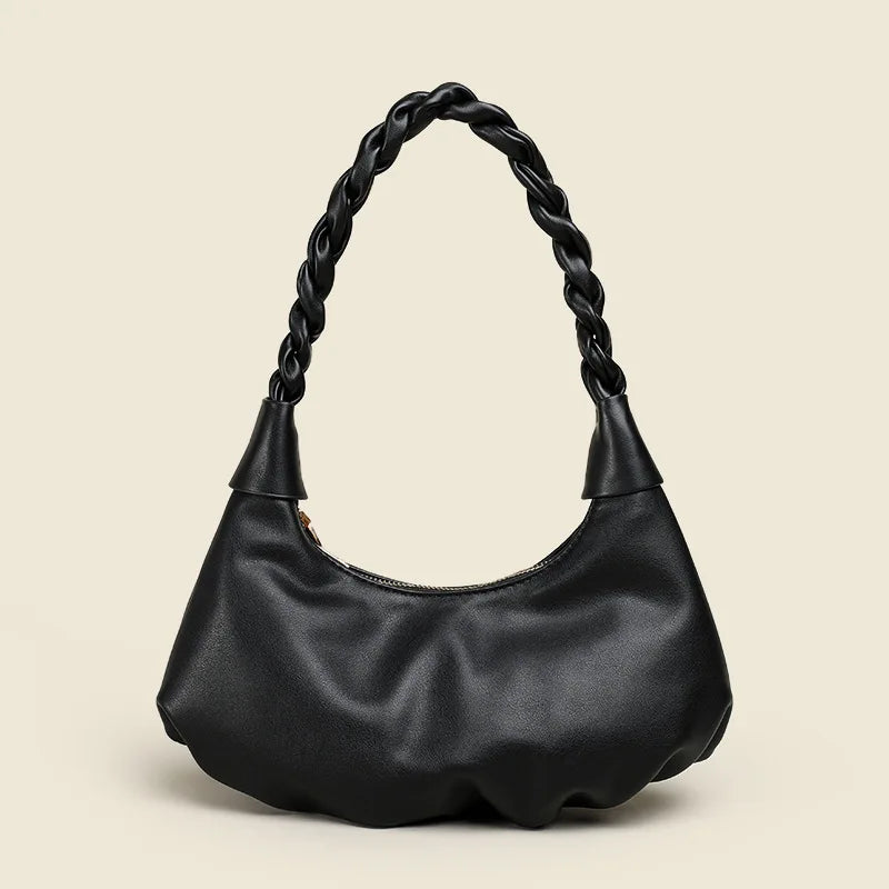 Autumn Hobos Shoulder Bag Soft PU Leather Vintage Handbag