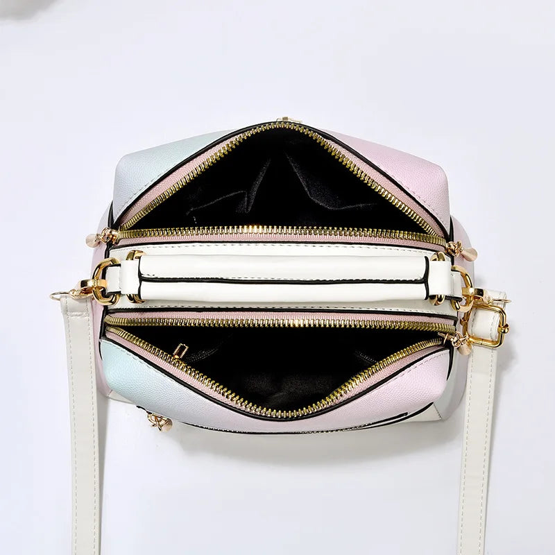 Autumn Gradient Texture Handbag Women All-match Shoulder Messenger Bag