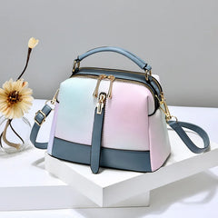 Autumn Gradient Texture Handbag Women All-match Shoulder Messenger Bag