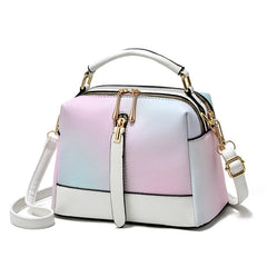 Autumn Gradient Texture Handbag Women All-match Shoulder Messenger Bag
