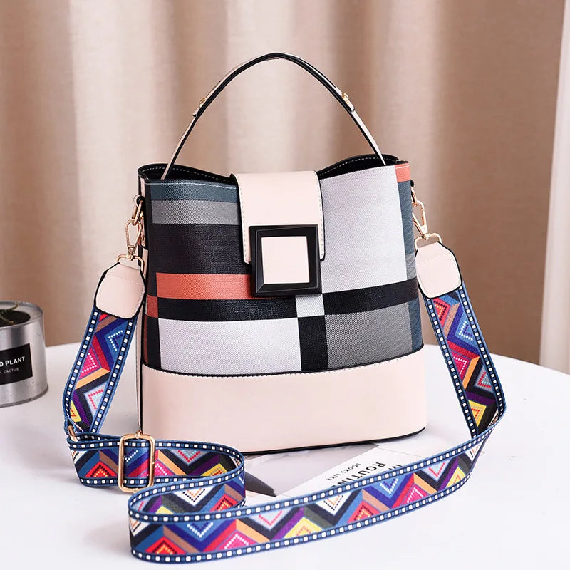 Autumn Bucket Bag Women Shoulder Messenger Handbag