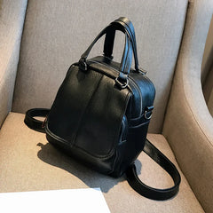 Autumn Winter PU Women's Backpack Soft Leather Female Backpack