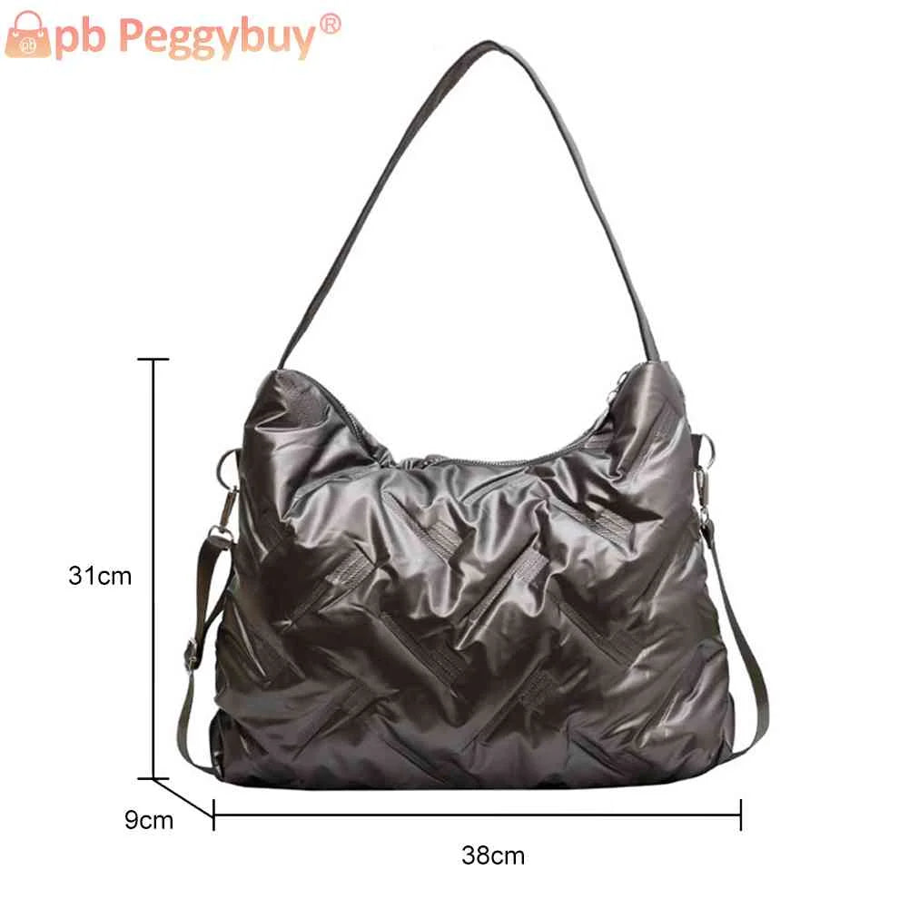 Quilted Shoulder Bag Large Capacity Crossbody Handbag for Women