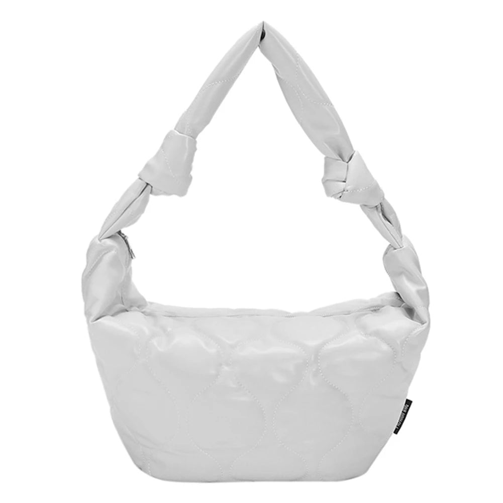 Autumn Winter Crossbody Bag Cotton Padded Travel Satchel