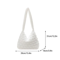 Soft Plush Shoulder Bag Women Fluffy Satchel Messenger