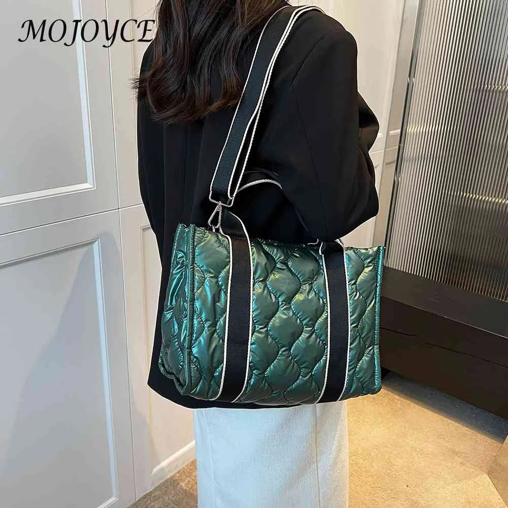 Quilted Shoulder Handbags Large Capacity Portable Satchels for Women