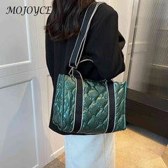 Quilted Shoulder Handbags Large Capacity Portable Satchels for Women