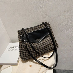 Autumn Winter Large Capacity Bag Women's Casual Shoulder Tote Bucket Bag
