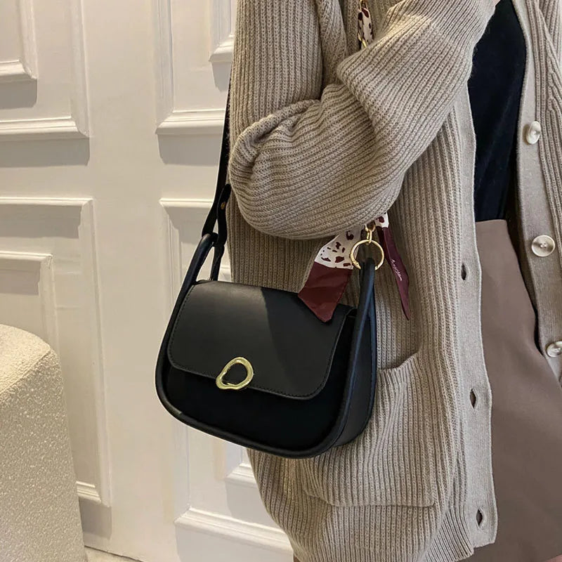 Autumn Winter Women's Shoulder Bag Niche Messenger Square Bag