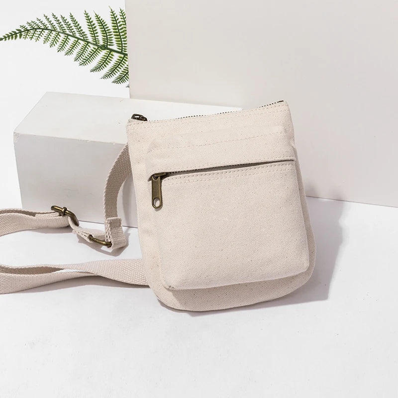 Autumn Winter Canvas Bag Women All-Match Mobile Phone Bag