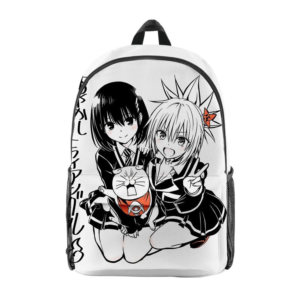 Ayakashi Triangle Anime Backpack School Bag Manga Daypack Zipper Traval Bag