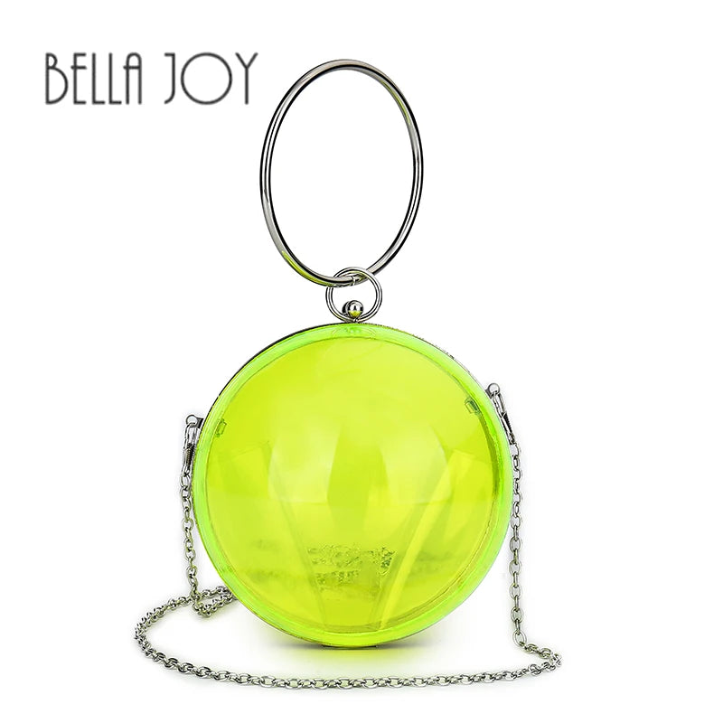 Stylish Acrylic Ball Tote Party Bag Evening Bag