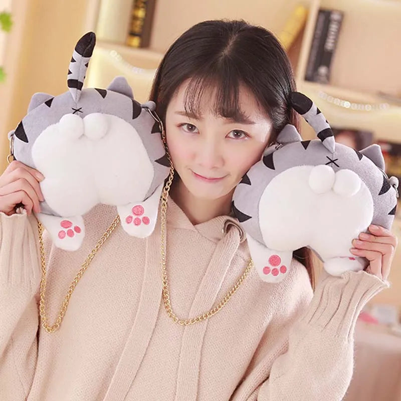 Cat Butt Wallet Lovely Satchel Bag Soft Girl Cartoon Wallet
