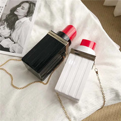 Vintage Lipstick Shape Evening Bag Wedding Party Clutch Handbag