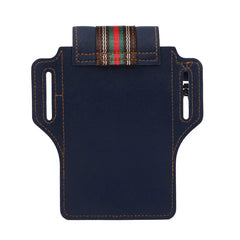 Men's Large Capacity PU Leather Waist Bag Crossbody Pouch
