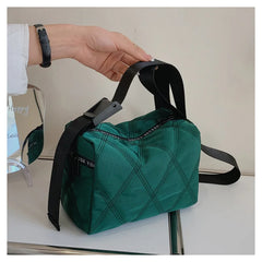 Women's Winter Shoulder Bag with Pendant