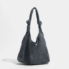 Corduroy Handbag Large Capacity Wallet Shopping Crossbody Bag