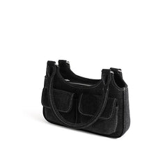 Women's Denim Canvas Casual Underarm Shoulder Bag