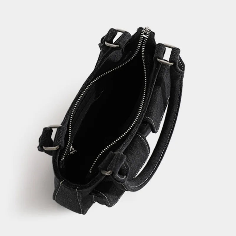 Women's Denim Canvas Casual Underarm Shoulder Bag
