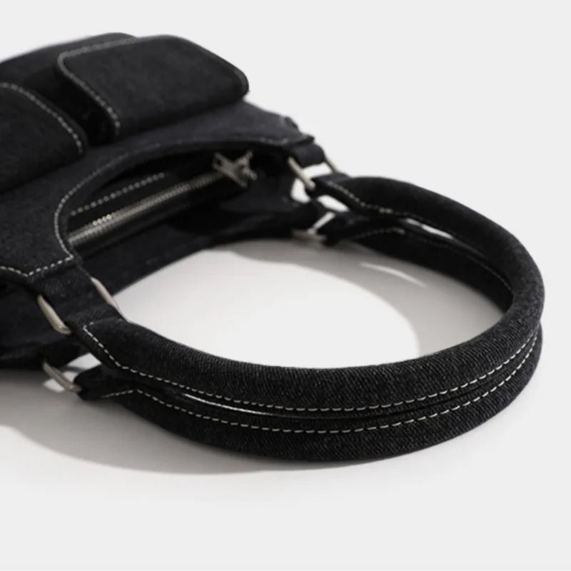 Women's Denim Canvas Casual Underarm Shoulder Bag