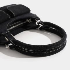 Women's Denim Canvas Casual Underarm Shoulder Bag