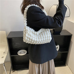 Stylish Pleated Underarm Bag for Women Fashion Handbag 8R013