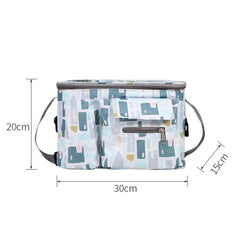 Cartoon Pattern Baby Stroller Bag Large Capacity Waterproof Diaper Storage