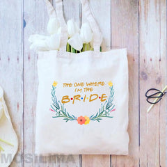 Team Bride Bachelorette Party Canvas Shoulder Bag