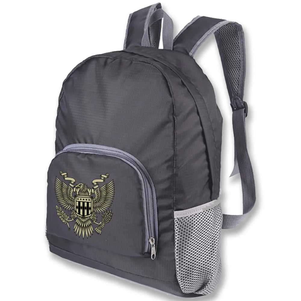 Ultralight Foldable Daypack Men Women Travel Hiking Pack Skull Print