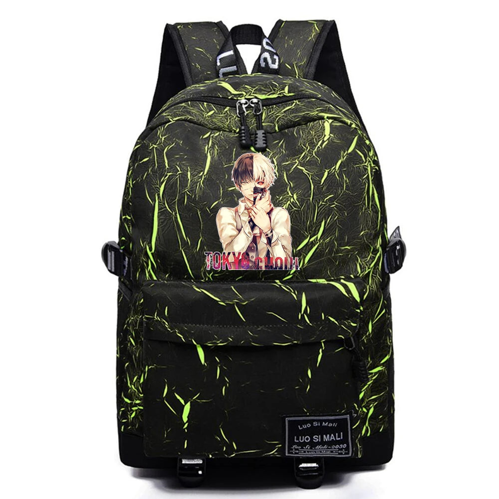 Anime Tokyo Ghoul Backpack Teenger High Schoolbag Casual Packsack