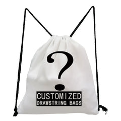 Oil Painting Mountain Forest Drawstring Backpack Bag