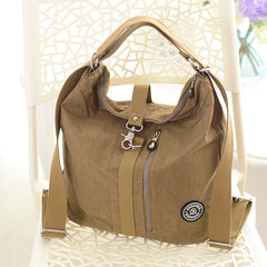 Casual Zipper Solid Sewing Backpack Retro Style Student Daily Bag Girls Book Moc