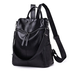 Wild Travel Leather Backpack Women Bag