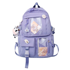 Nylon Students Schoolbag Shoulder Tote Bag Casual Daypack