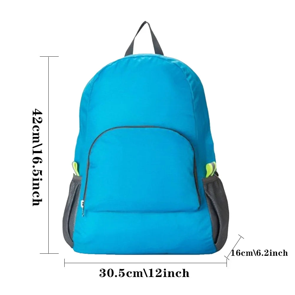 Ultralight Foldable Daypack Travel Hiking Mask Print Backpack