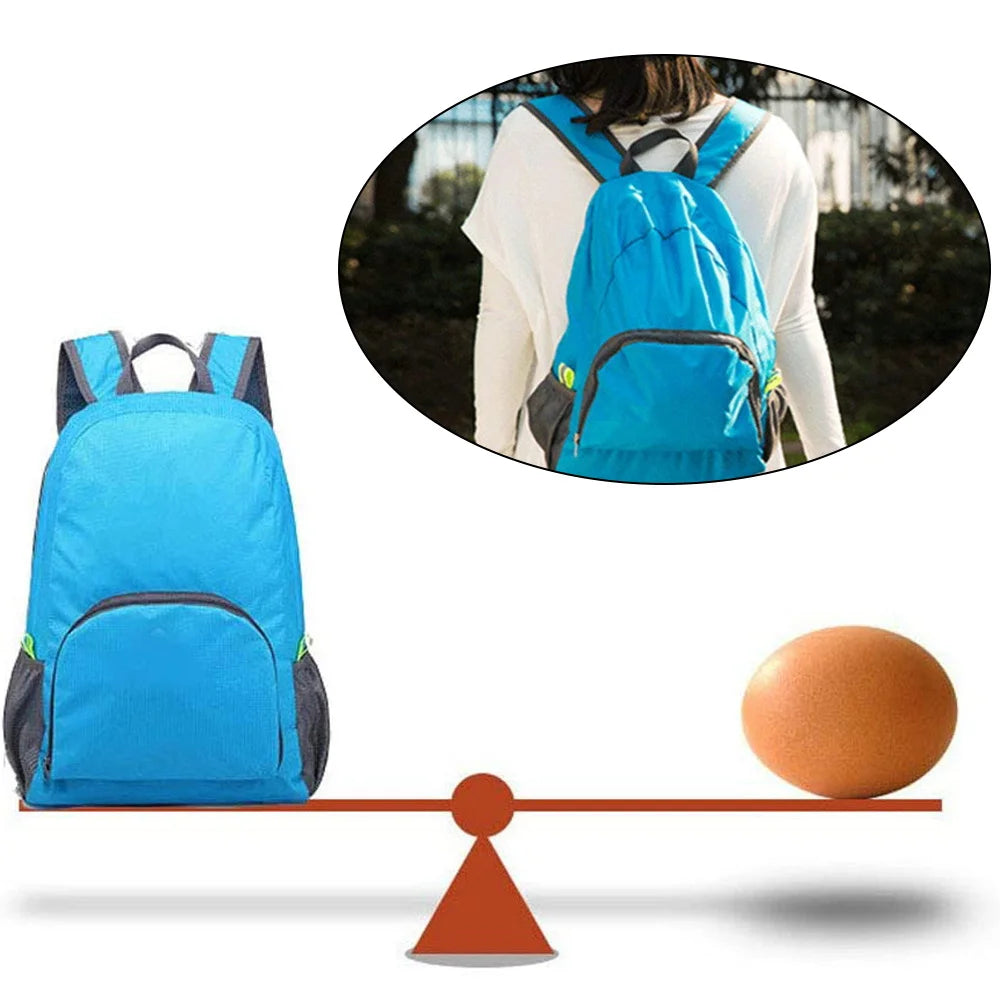 Ultralight Foldable Daypack Travel Hiking Mask Print Backpack