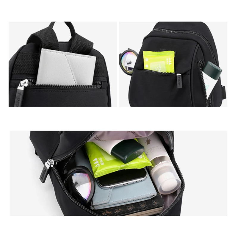 Waterproof Nylon Mini Backpack for Women