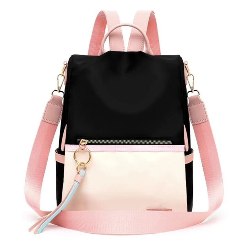 Candy Patchwork Shoulder Bag Teenage Girl Backpack